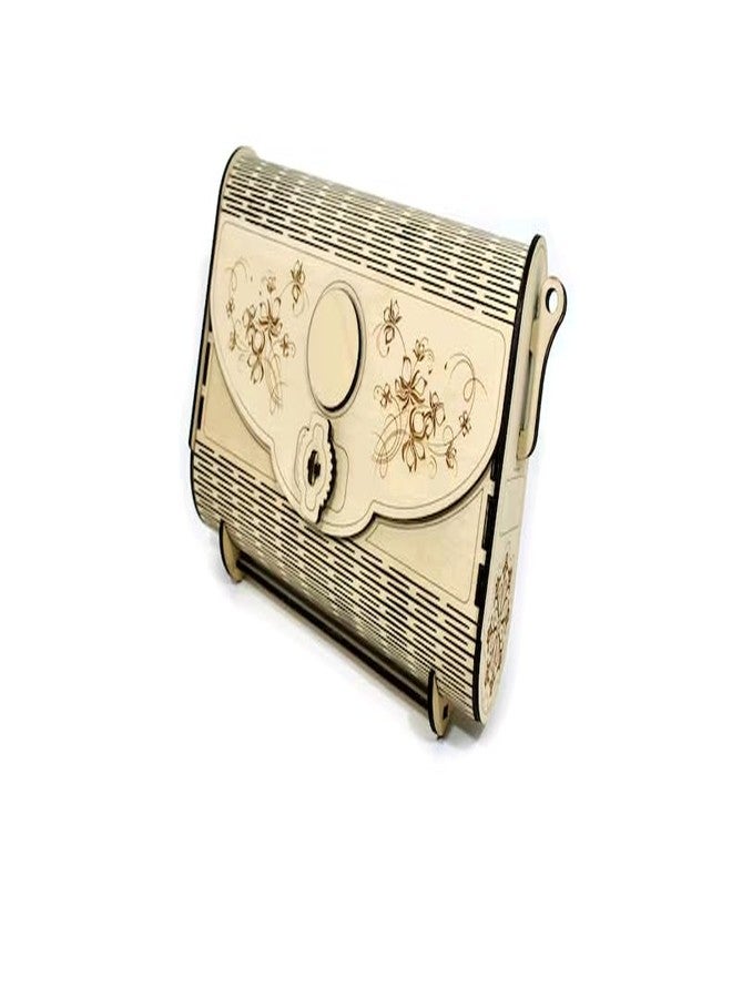 MeeCraft Designer Women's Wooden Clutches, Ladies Hand Purse, 23.7x6.8x15.4cm, Yellow. - Image 5